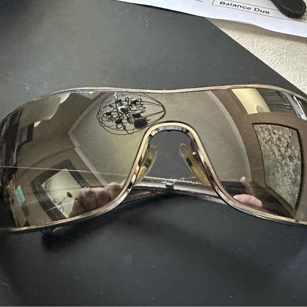 Prada Shield Mirrored Sunglasses